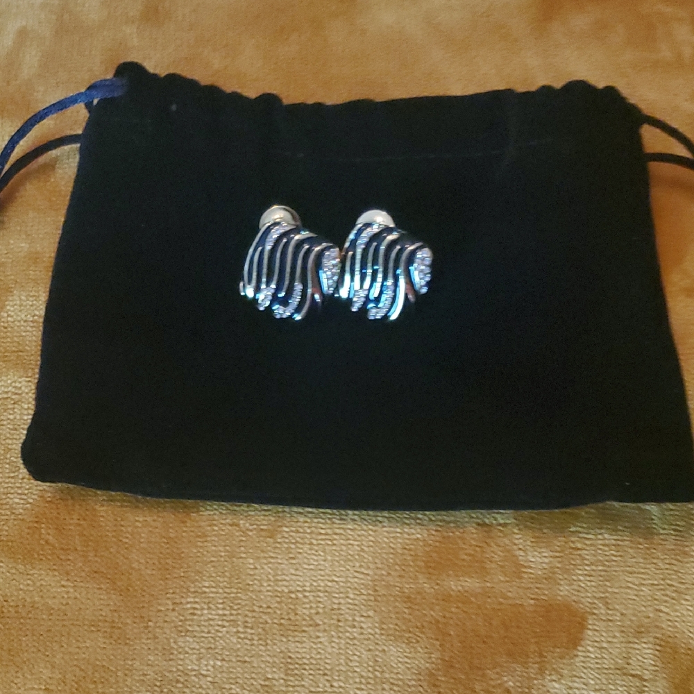 Sassy Jones Black Earrings with Elegant Design